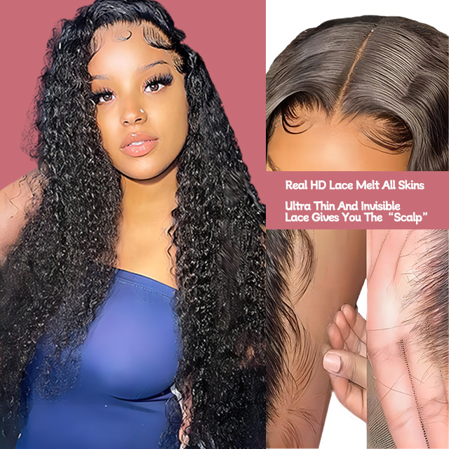 5*5 Lace Closure Wig Water Wave 