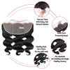 13*6 Spets frontal Body wave HD spets & Transparent spets 
