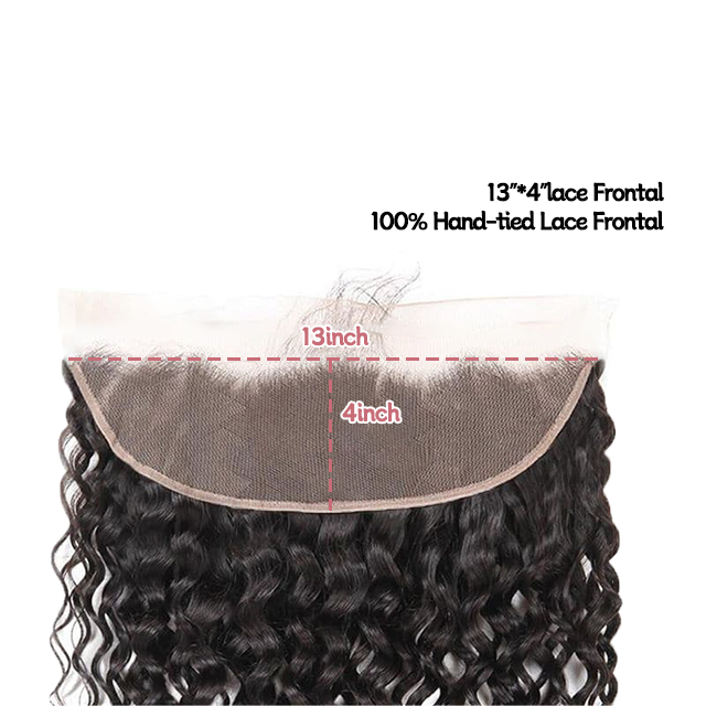 13*4 Dantela frontala Water wave HD dantela & Dantela transparenta 