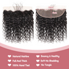 Renda HD gelombang air frontal 13*4 & renda transparan 