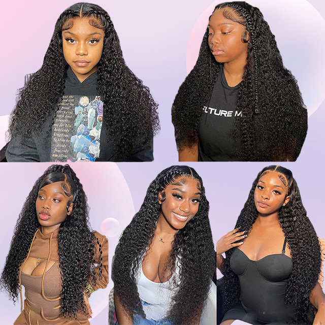 5*5 Lace Closure Wig Water Wave 
