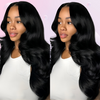 4*4 blonde lukning Body wave HD blonder & gennemsigtig blonde