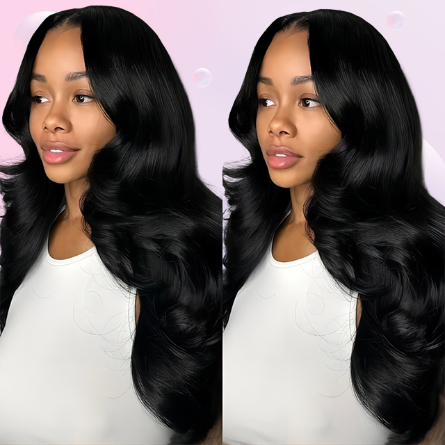 4*4 blonde lukning Body wave HD blonder & gennemsigtig blonde