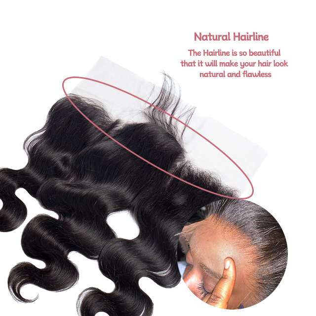 13*6 Spets frontal Body wave HD spets & Transparent spets 