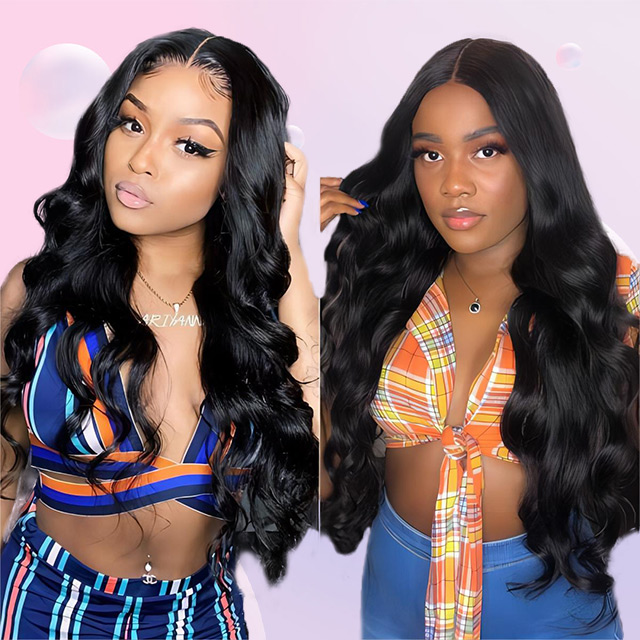 5*5 perucă cu &icirc;nchidere dantelă Body Wave