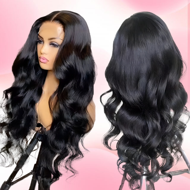 5*5 perucă cu &icirc;nchidere dantelă Body Wave